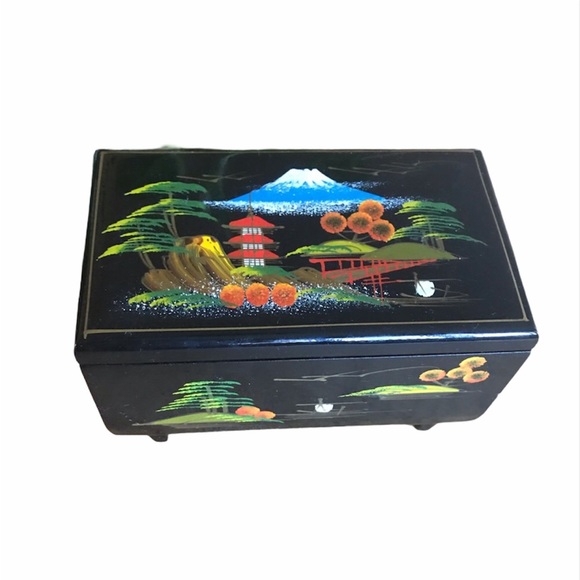 Vintage Lacquer Music Box
